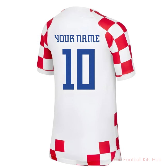 Elite Croatia Kids Your Name Home Shirt 2022/23 Edition-Unisoccer Shop
