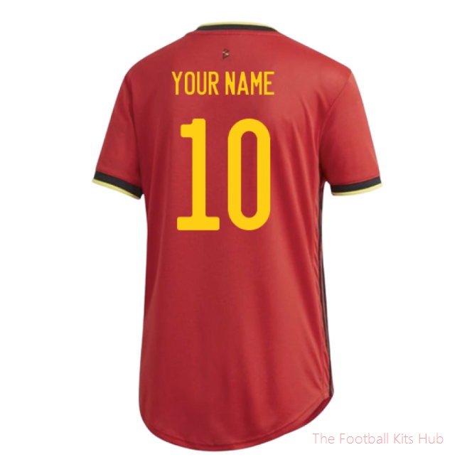 Elite Belgium Women'S Your Name Home Shirt 2020/21 Collection-Unisoccer Shop
