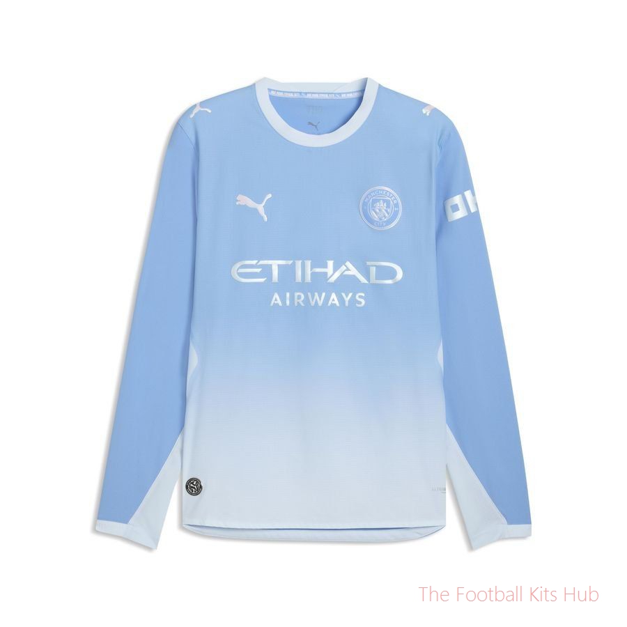 Dynamic Manchester City Long Sleeve Home Shirt 2026/27 Collection-Unisoccer Shop
