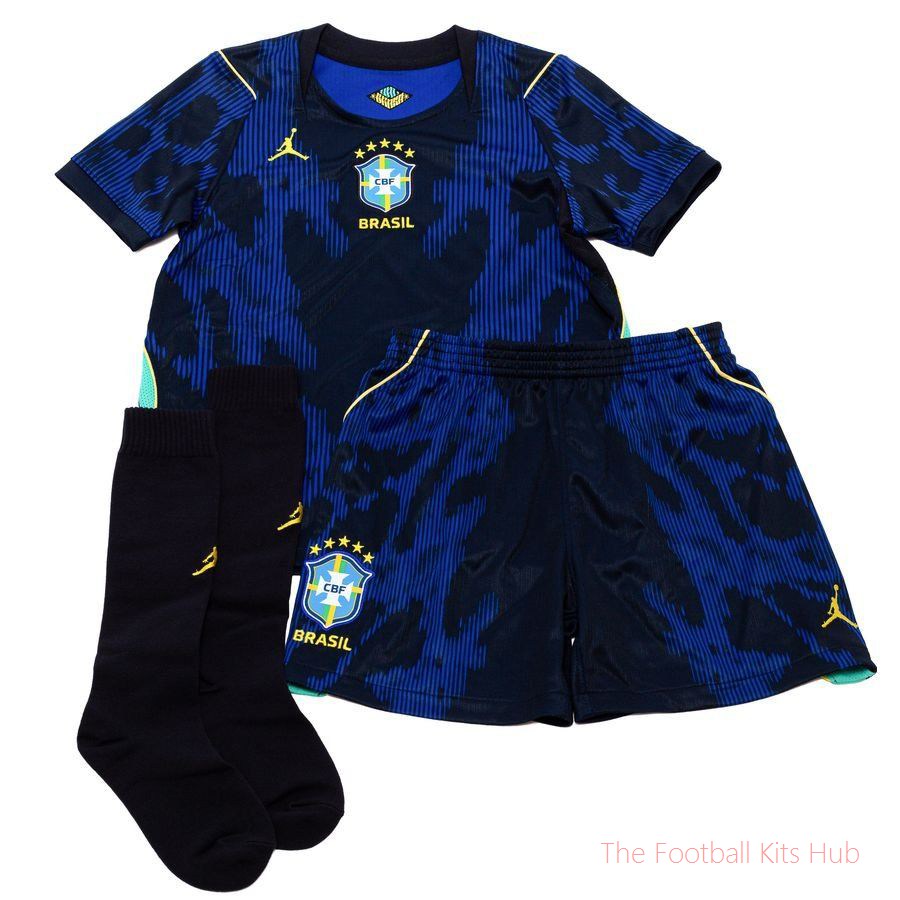 Elite Brazil World Kids Your Name World Cup 2026 Away Shirt Collection-Unisoccer Shop