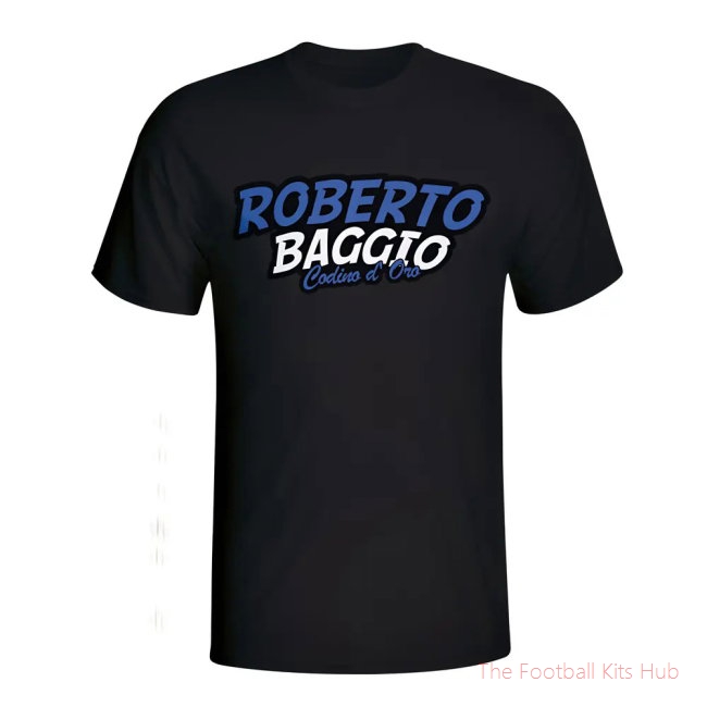 Advanced Roberto Baggio Black T-Shirt Sports Release-Unisoccer Shop