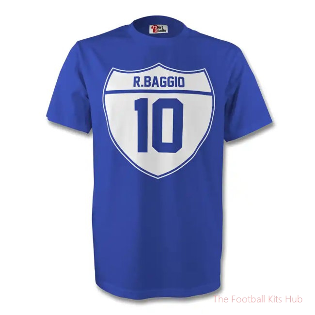 Vibrant Roberto Baggio Tee Sports Garment-Unisoccer Shop