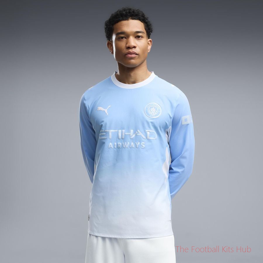 Dynamic Manchester City Long Sleeve Home Shirt 2026/27 Collection-Unisoccer Shop