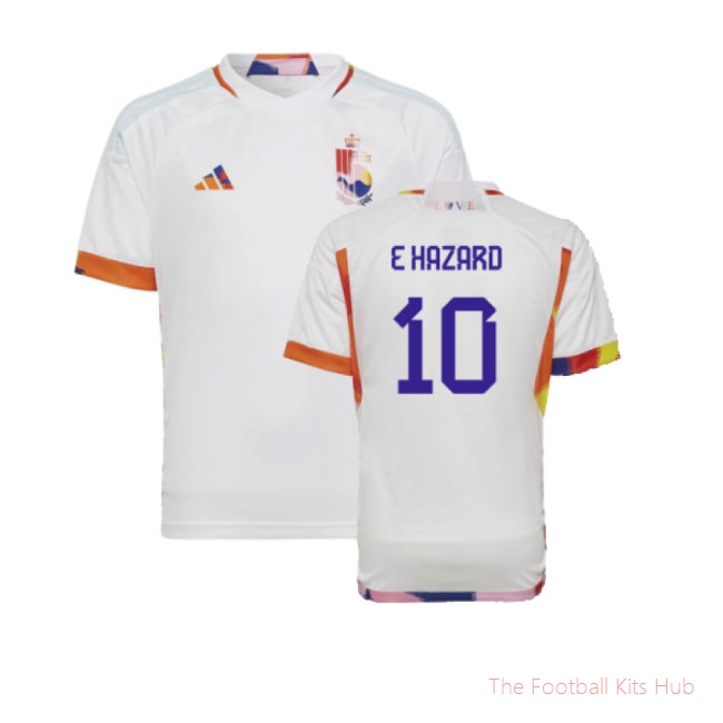 Premium Belgium E Kids Hazard 10 Away Shirt 2022/23 Edition-Unisoccer Shop