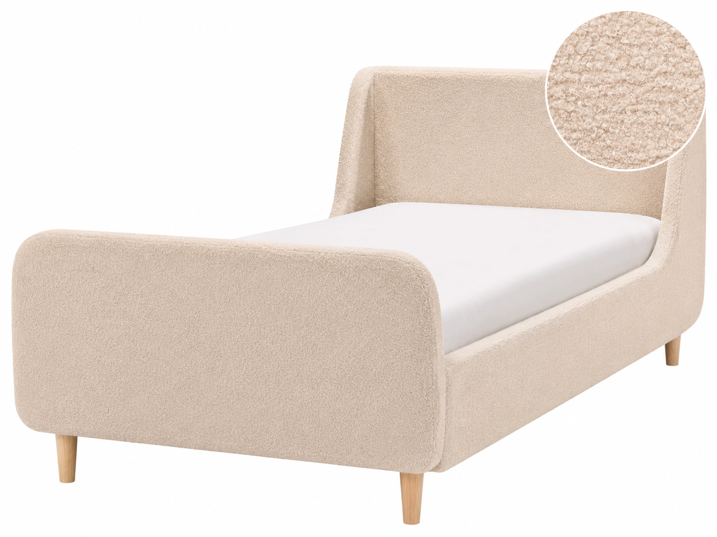 Cama Individual de Tela Boucle