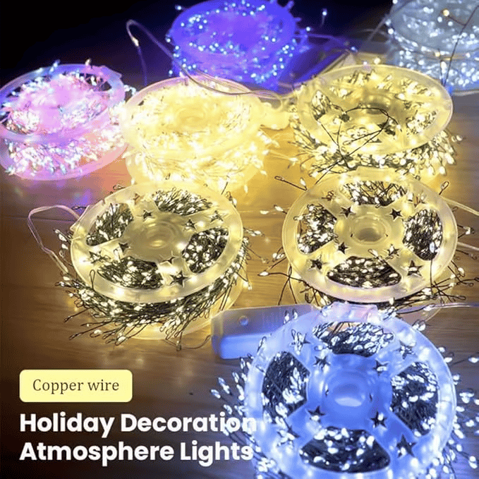 🎄 2026 Christmas Early Bird | 50% OFF 🔥 LED Copper Wire Firecracker Light String
