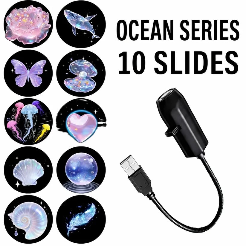 🔥Plug-&-Play HD Christmas Projector – 6 or 10 Festive Scenes