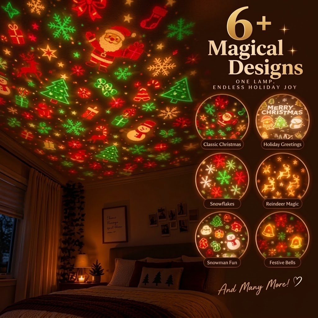 HollyGlow™ Christmas Projector