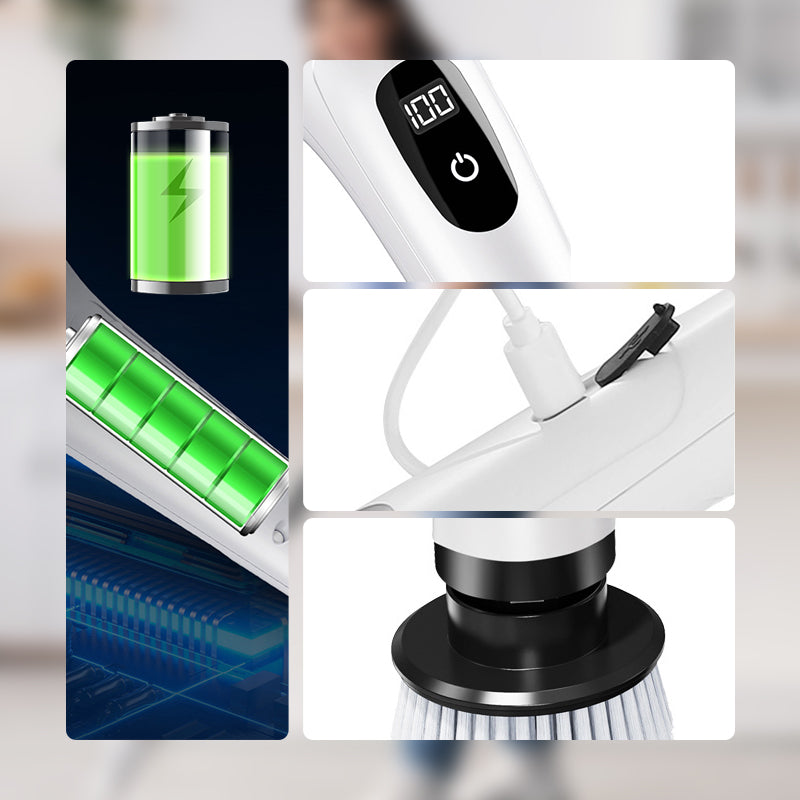 8-in-1 Electric Spin Scrubber & Cleaning Brush