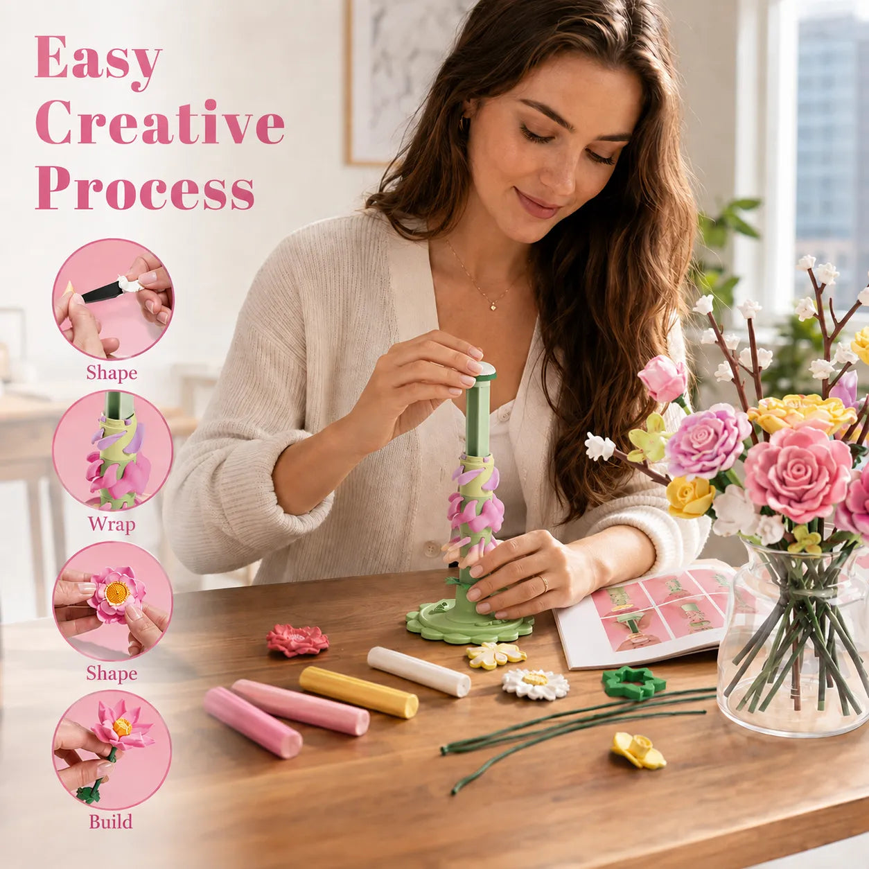 🌺DIY Blooming Flower Bouquet Craft Kit