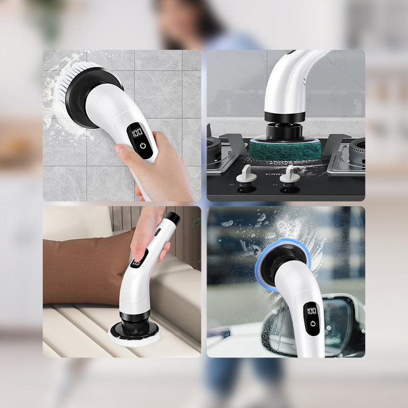 8-in-1 Electric Spin Scrubber & Cleaning Brush