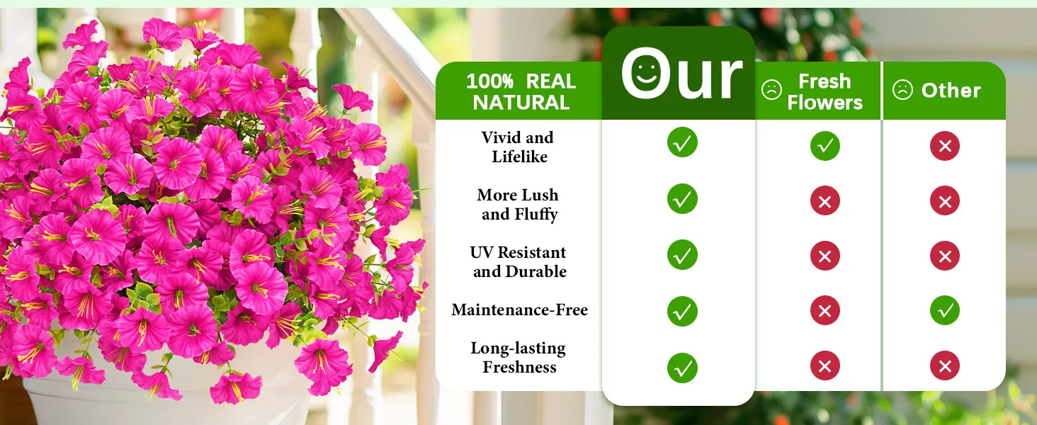 🔥 FINAL DAY – SAVE 60% OFF! 🔥🌸 Realistic UV-Resistant Artificial Petunia Flowers 🌸