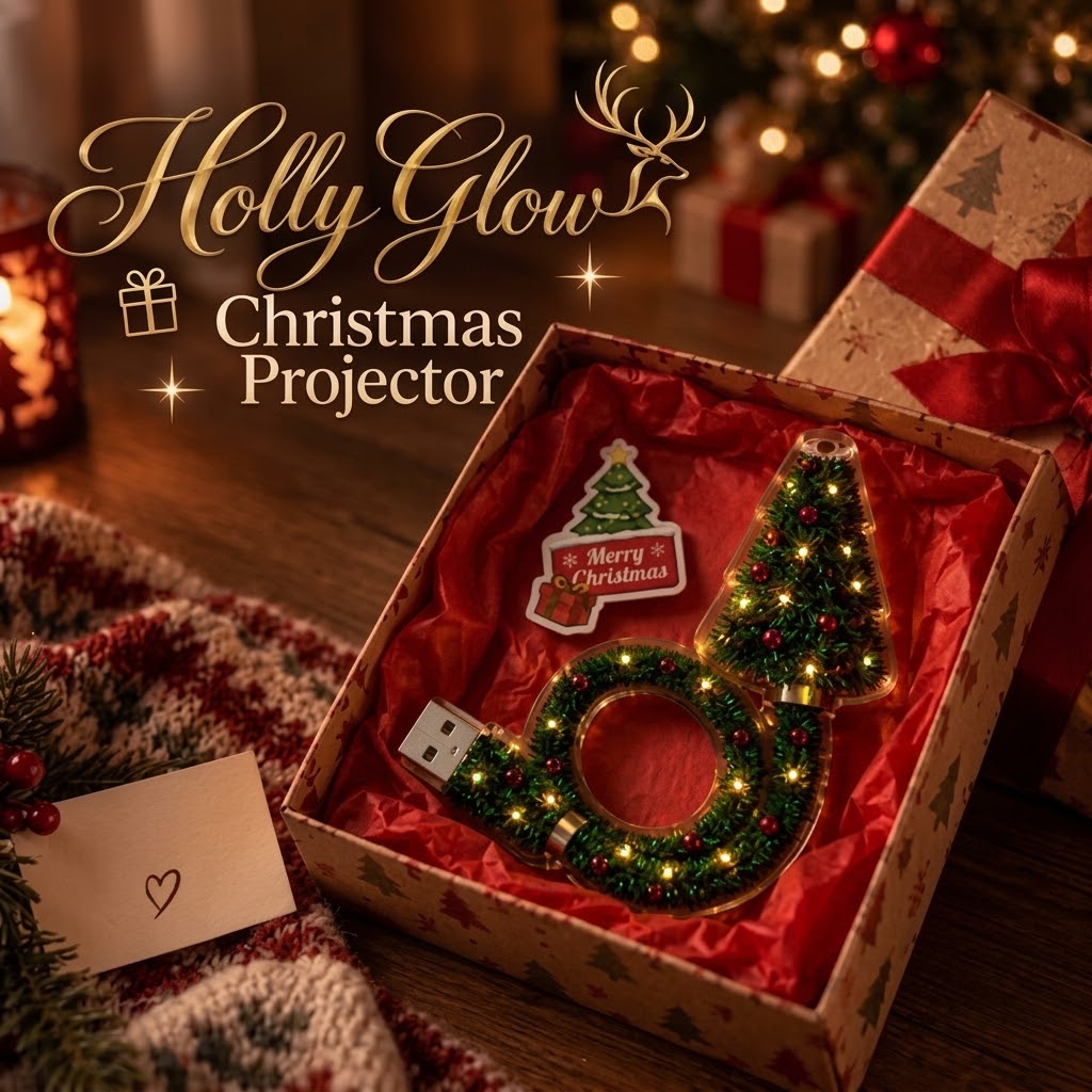 HollyGlow™ Christmas Projector
