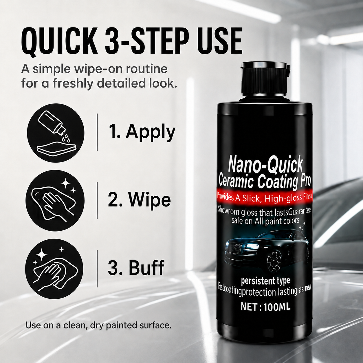 🚗 HOT SALE — 49% OFF | Automotive Nano Ceramic Coating Spray
