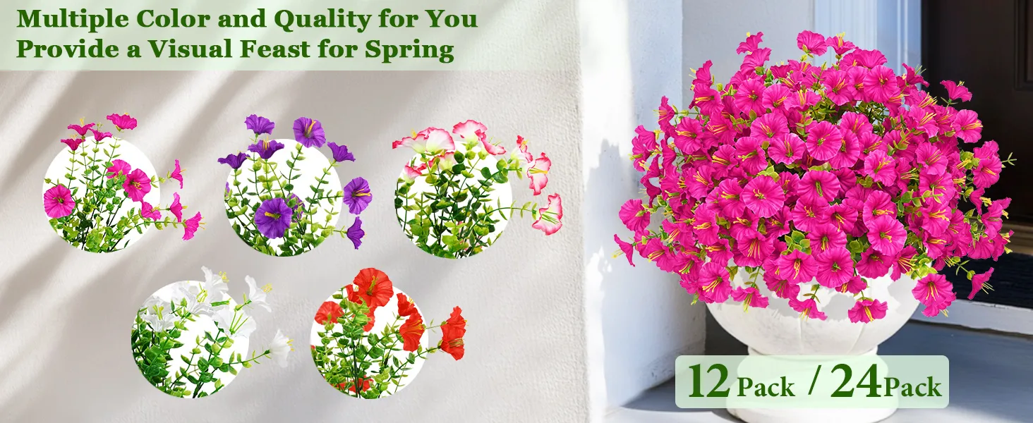 🔥 FINAL DAY – SAVE 60% OFF! 🔥🌸 Realistic UV-Resistant Artificial Petunia Flowers 🌸