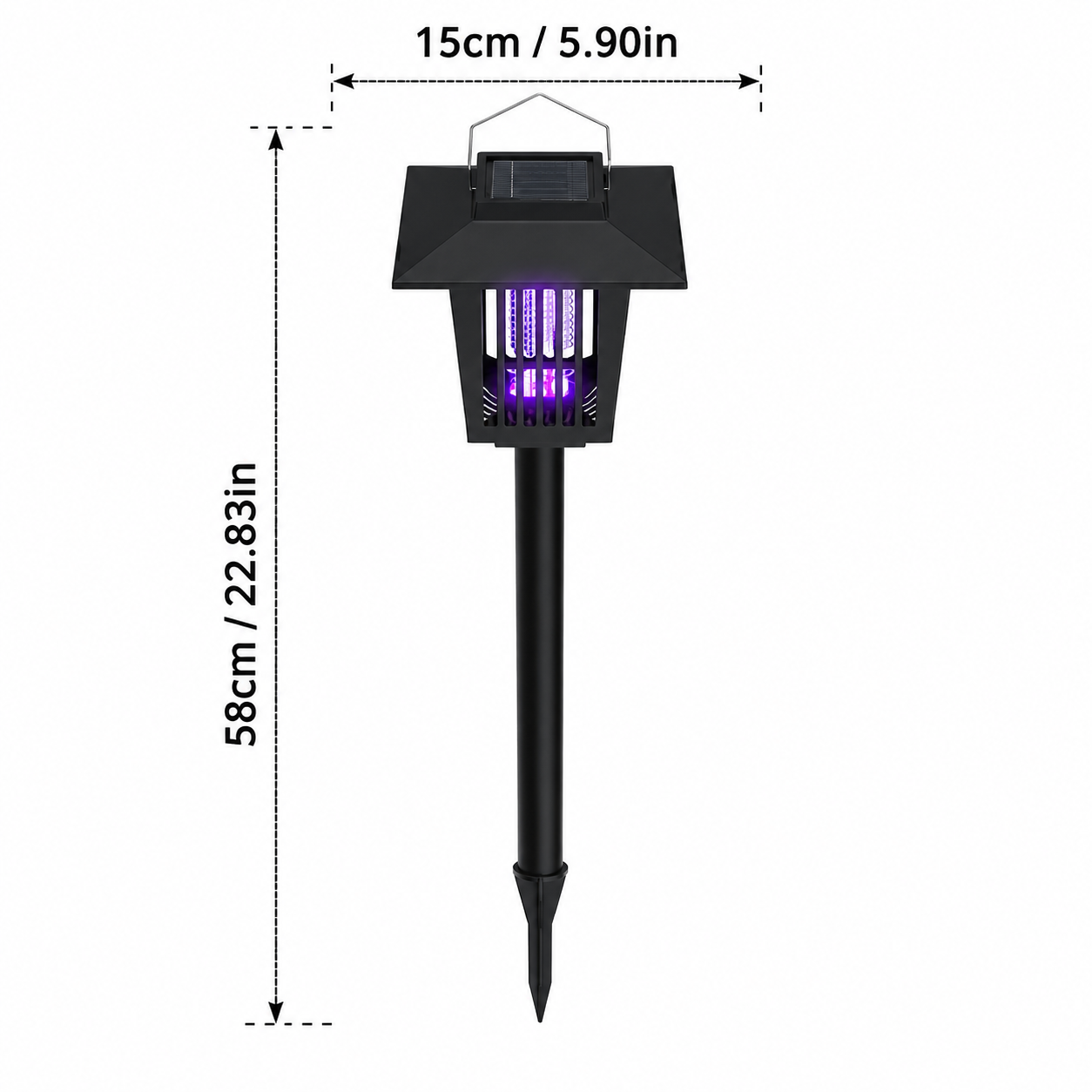 🔥 Solar Powered Mosquito Zapper & Garden Stake Light