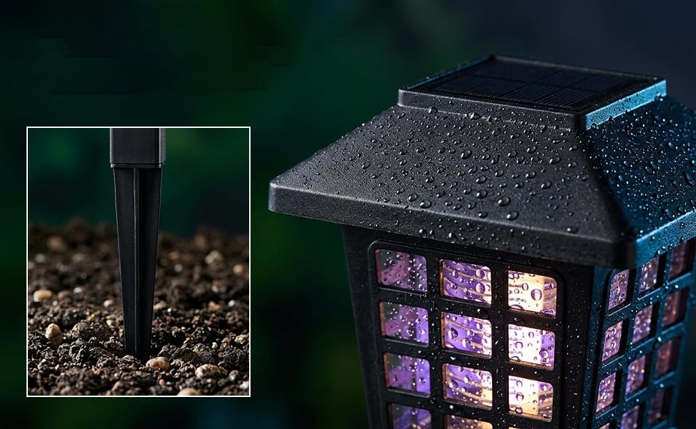 🔥 Solar Powered Mosquito Zapper & Garden Stake Light