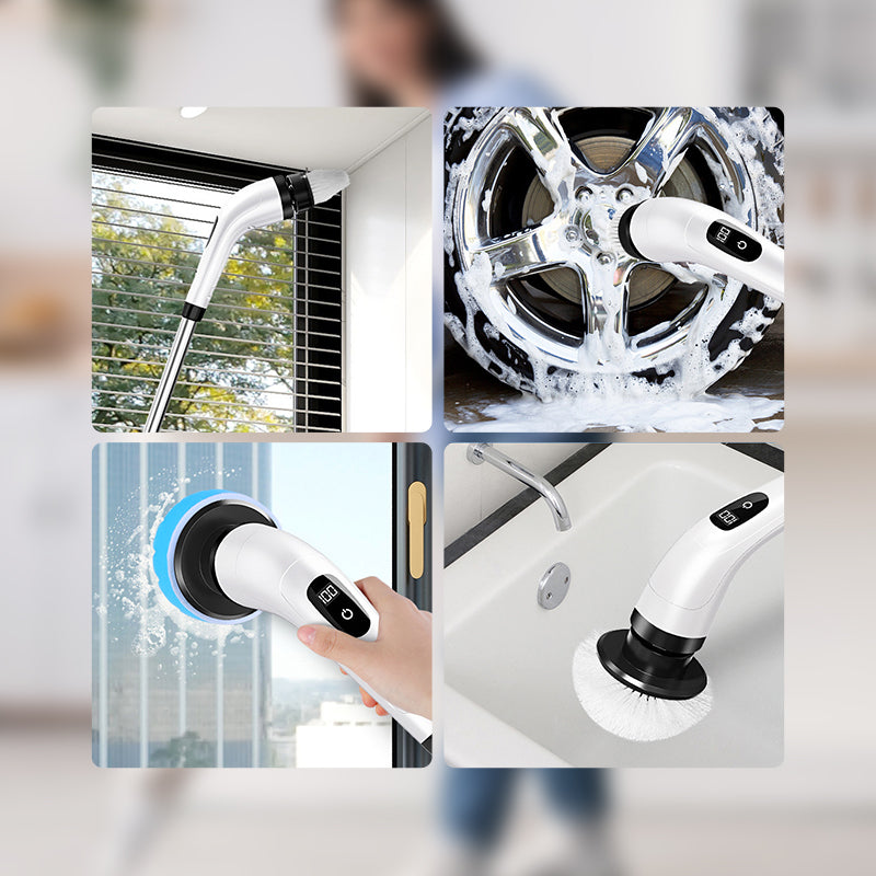 8-in-1 Electric Spin Scrubber & Cleaning Brush