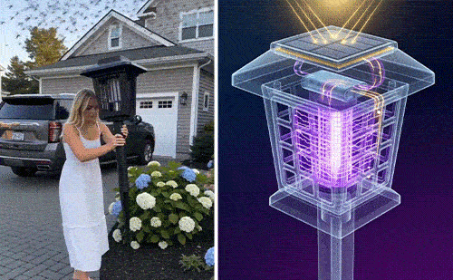 🔥 Solar Powered Mosquito Zapper & Garden Stake Light