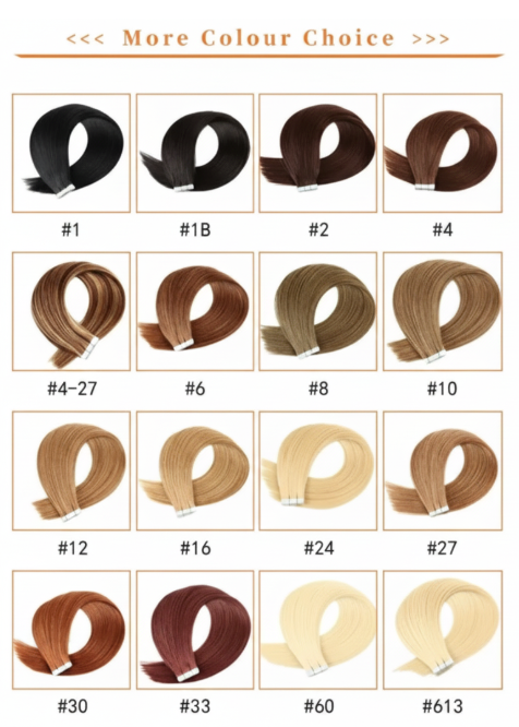 ✨ Invisible Tape-In Hair Extensions – 100% Human Hair