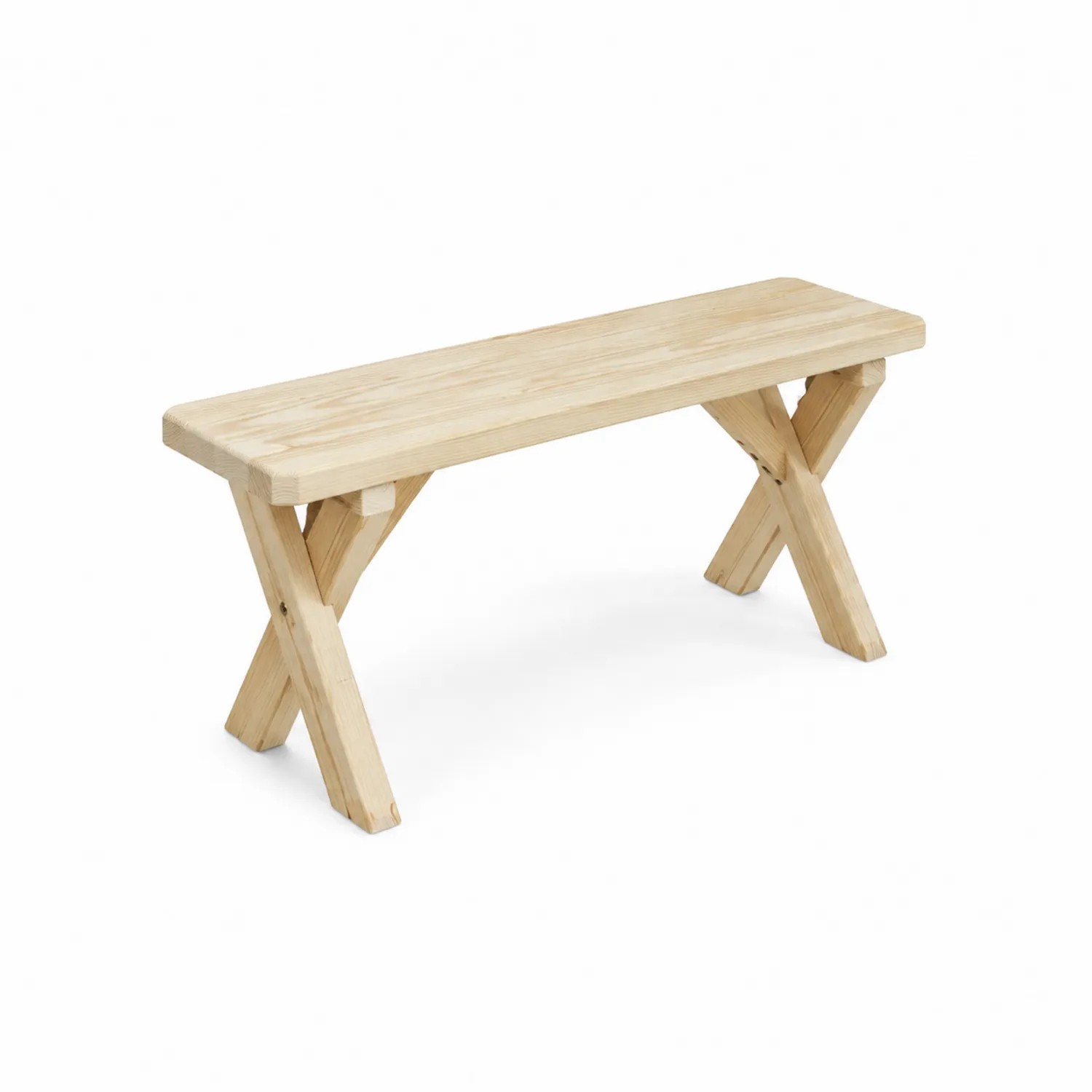 Holz Gartenbank rechteckig 120x30x45 cm-Lumaronix