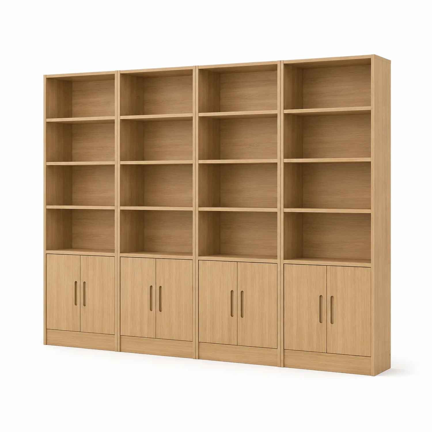 Holz Regal-Set mit 5 Einlegeböden pro Regal, Eiche-Casdiorin