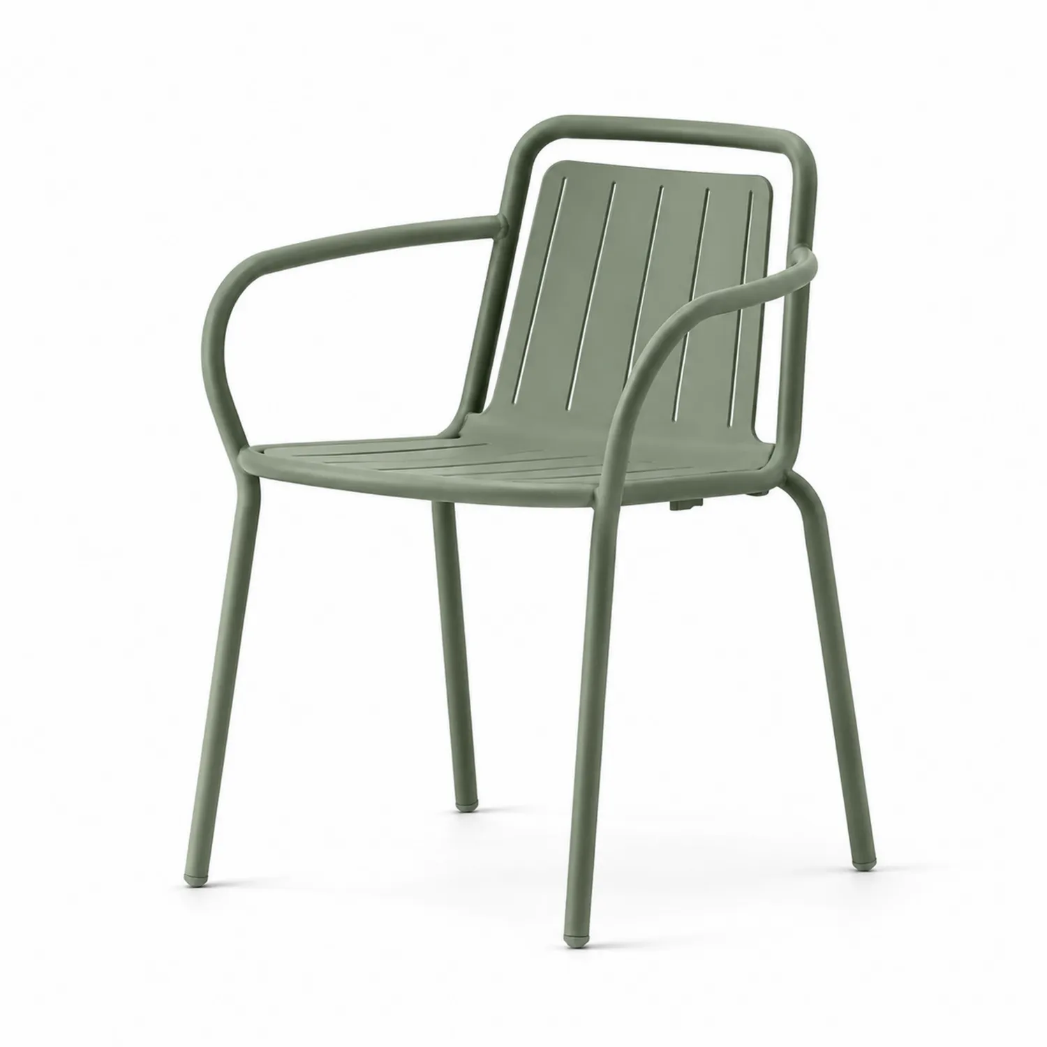 Metall Gartenstuhl 55cm x 55cm x 80cm Grün-Casdiorin