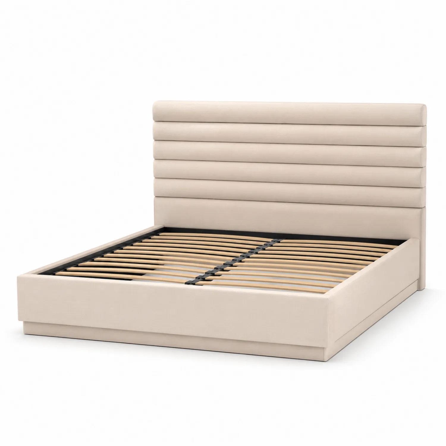 Doppelbett Mikrofaser Beige 200x180 cm-Casdiorin