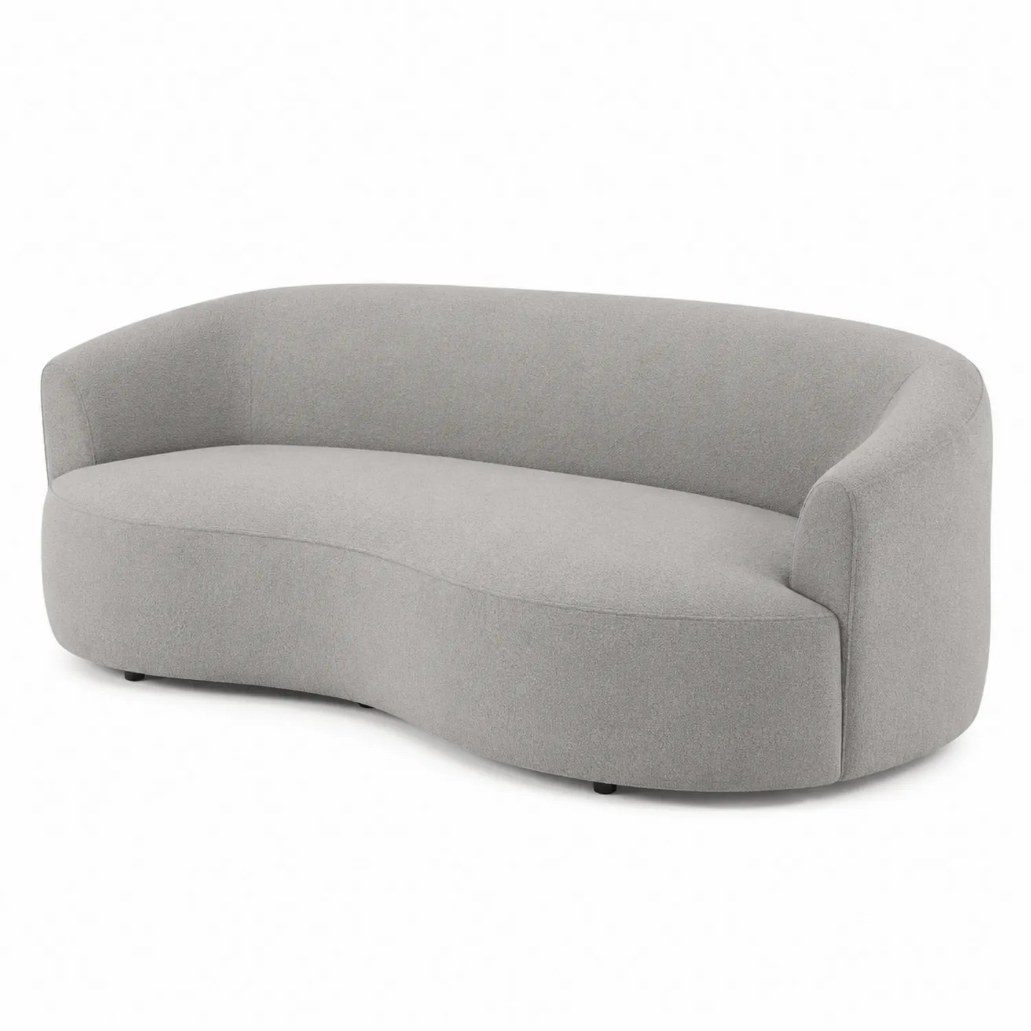 Graues Sofa aus Bouclé-Polyester 300cm-Casdiorin