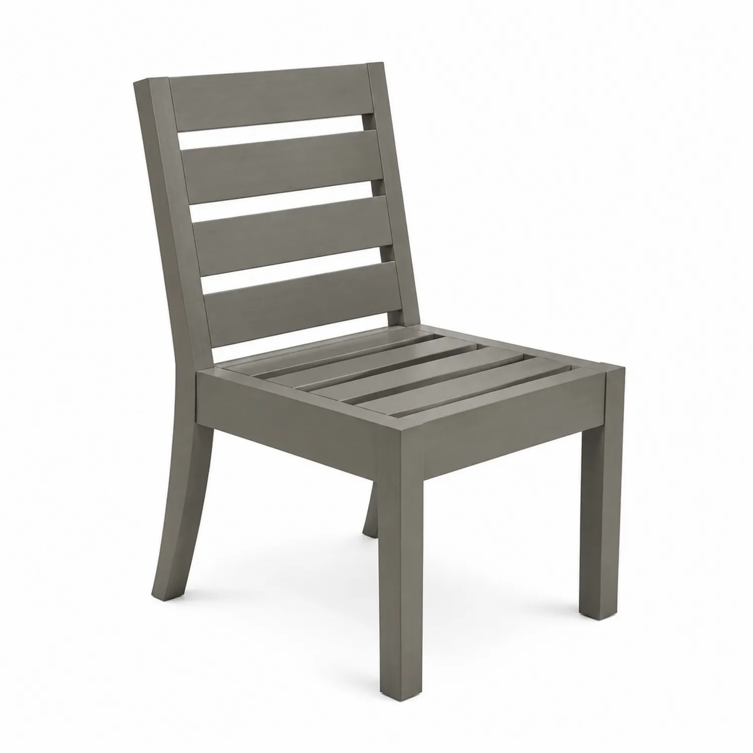 Gartenstuhl Aluminium Grau 45x55x80 cm-Casdiorin