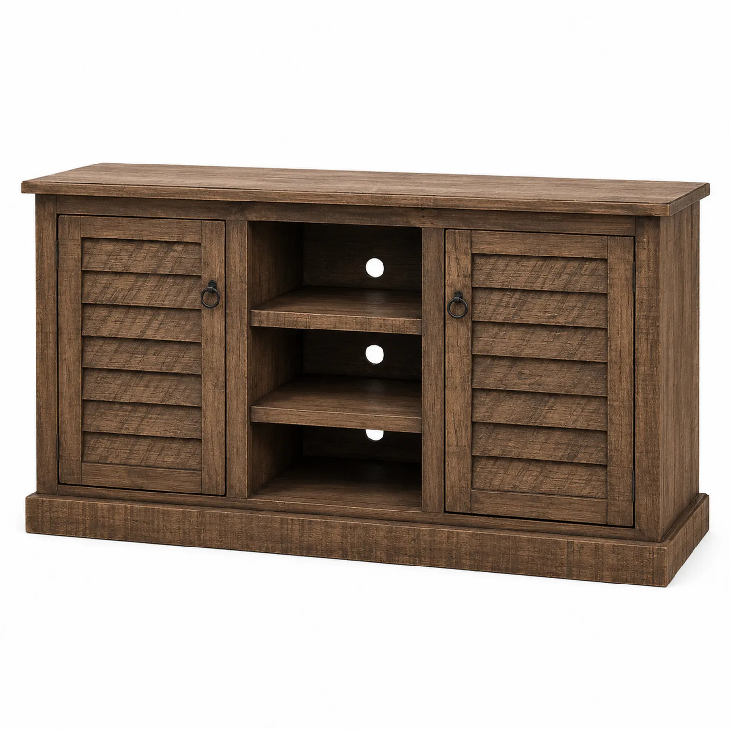 TV-Schrank Massivholz Braun 120x40x75 cm-Casdiorin
