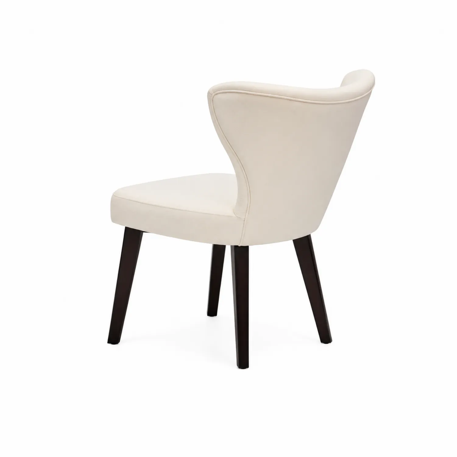 Stuhl Beige Mikrofaser Massivholz 85cm