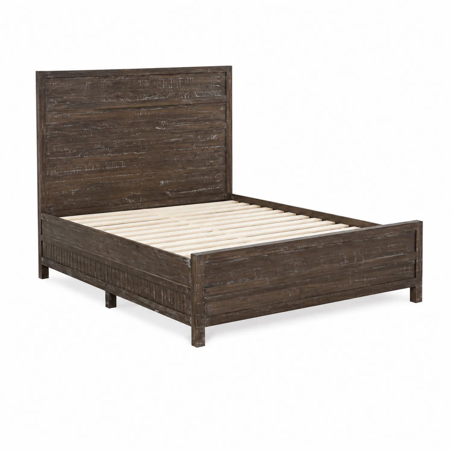 Holzbett aus Kiefernholz Dunkelbraun 200x160 cm