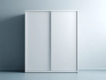 Armoire en bois MDF 150x55x180 cm - blanc - portes coulissantes pour chambre-Hanaycasa
