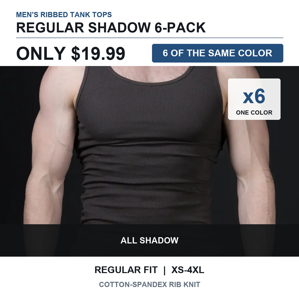 Regular all Shadow 6-pack