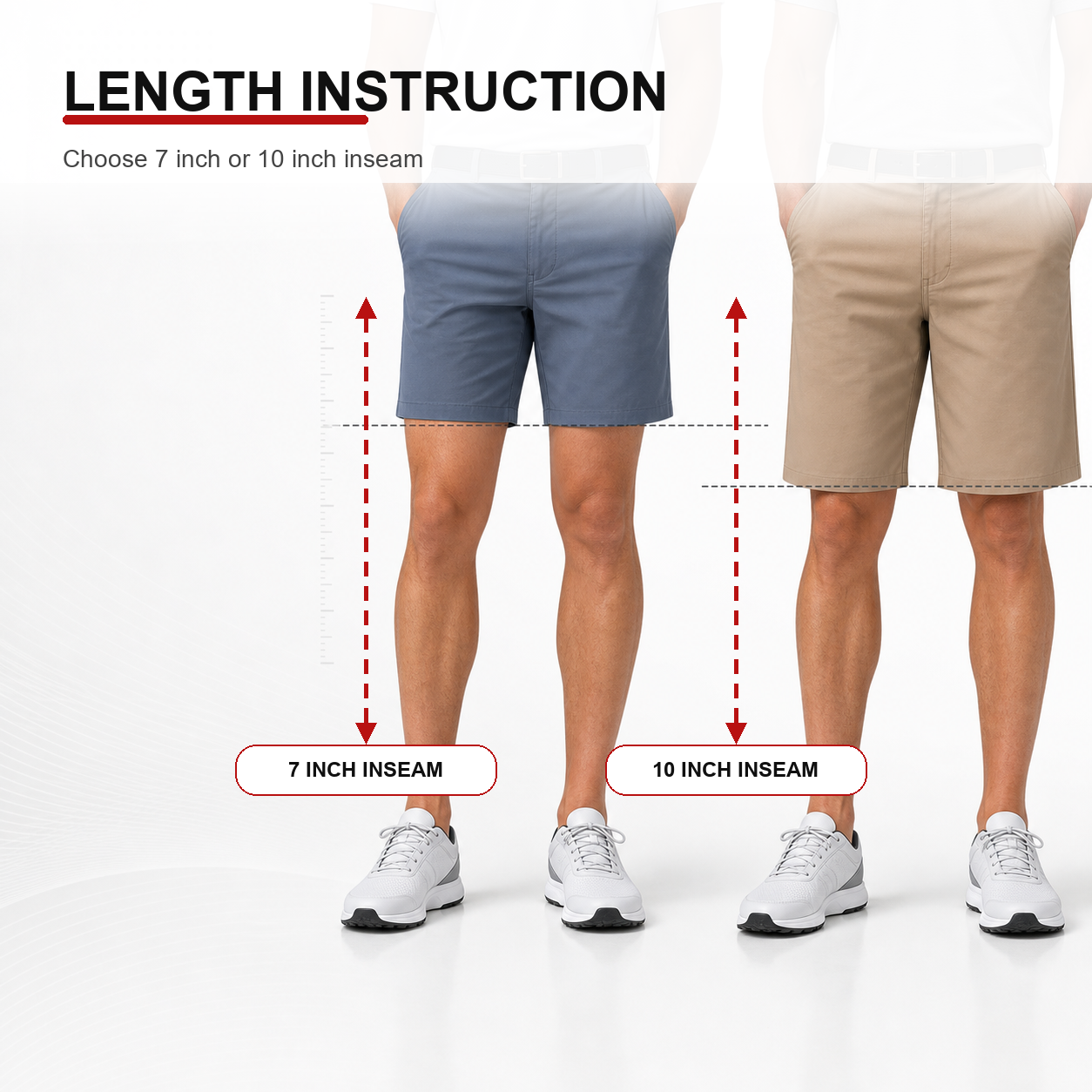 7 Inch and 10 Inch Inseam Instruction