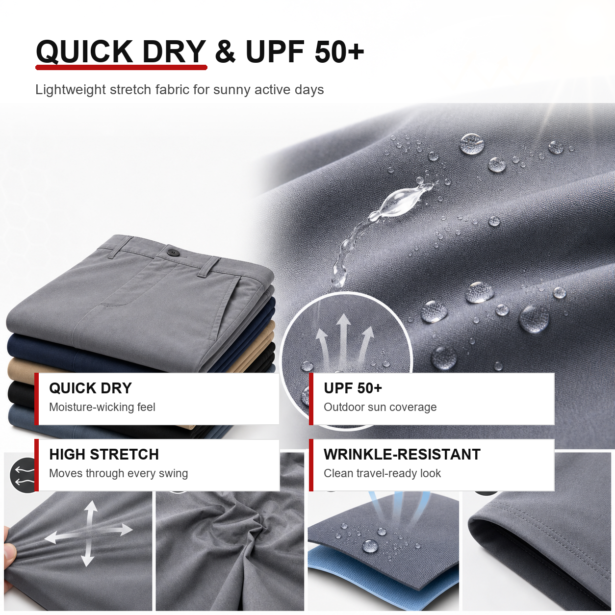 Quick Dry and UPF 50+ Fabric
