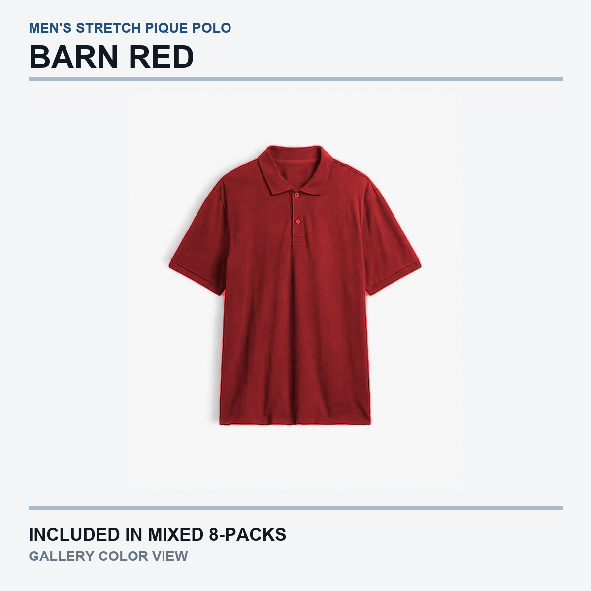 Barn Red polo gallery view