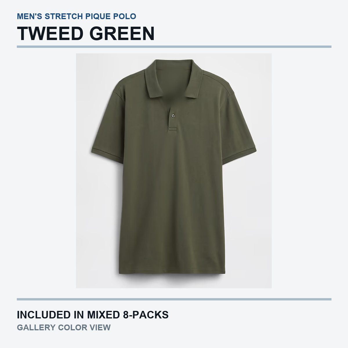 Tweed Green polo gallery view