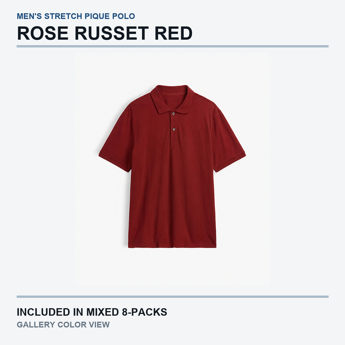 Rose Russet Red polo gallery view