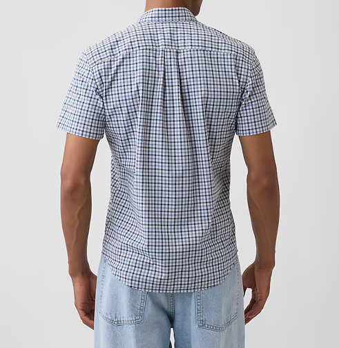 Men's Stretch Poplin Short Sleeve Shirts 8-Pack - Mixed Print Standard Fit