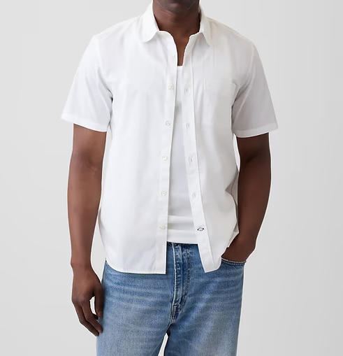 Men's Stretch Poplin Short Sleeve Shirts 8-Pack - Mixed Print Standard Fit