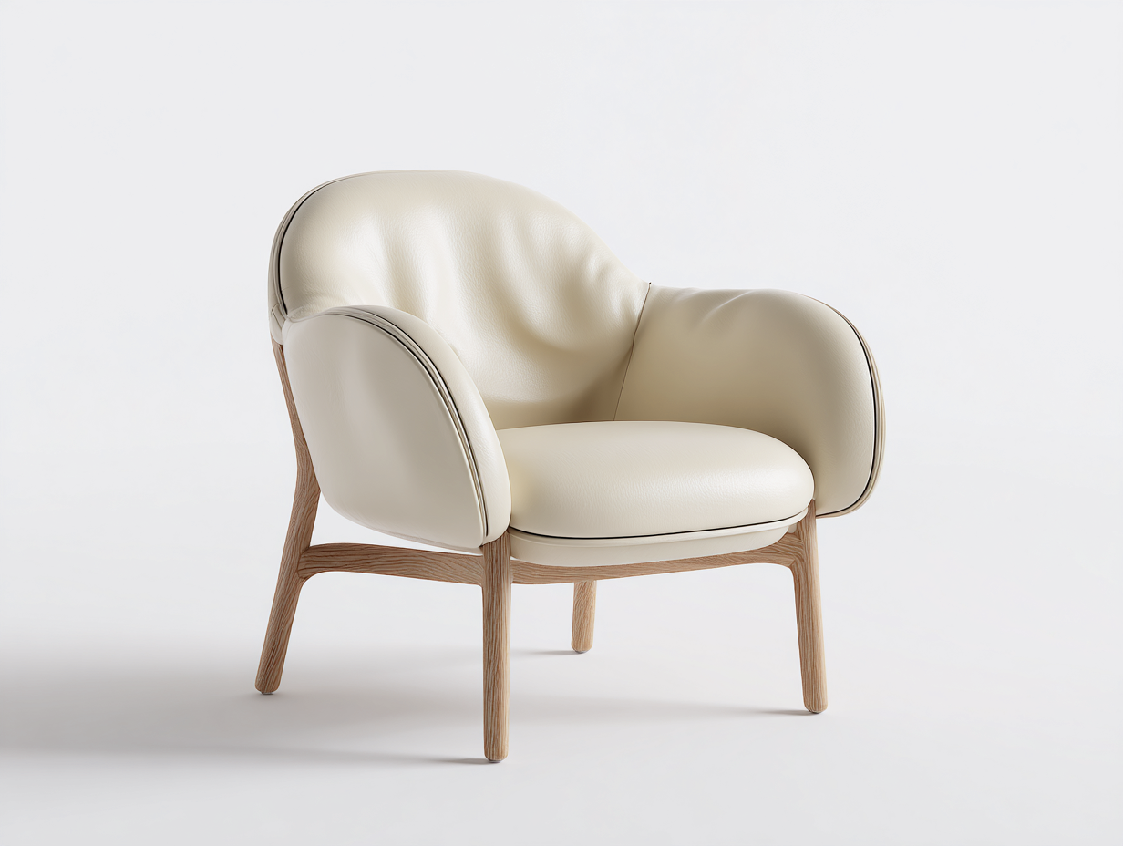 Sillones sillón tapizado con estructura de madera 75x70x80 cm - beige - diseño moderno-Cotacohaus