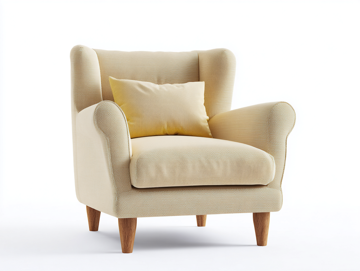 Sillones tela 85x80x90 cm beige asiento salón moderno-Cotacohaus