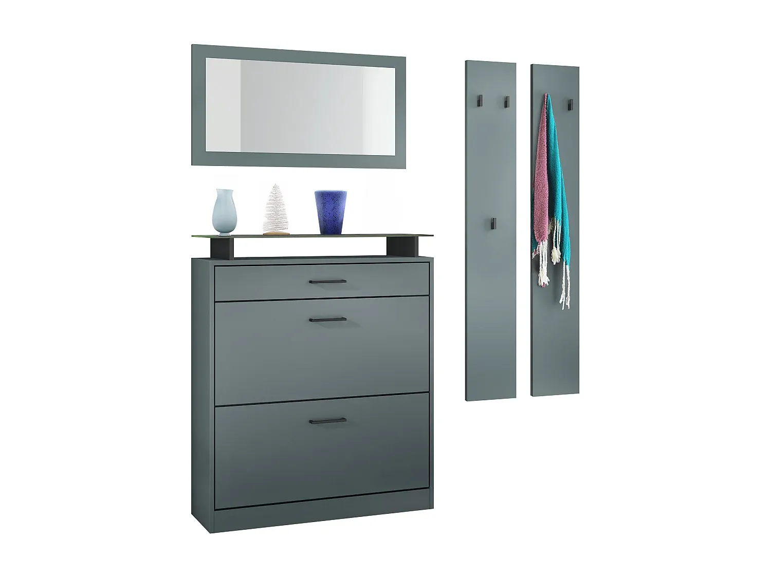 Wohnzimmer und Flur,Bereich Flurmöbel und Ordnungshelfer,Garderobe-Decorvorae
