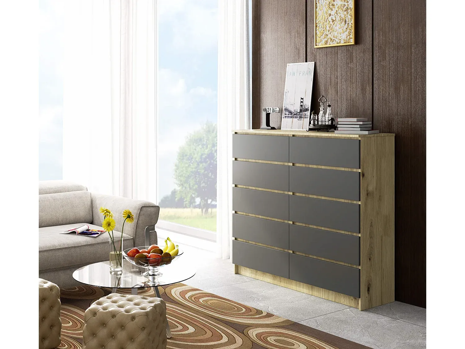 Schlafzimmer,Schlafzimmermöbel,Hochkommode-Decorvorae