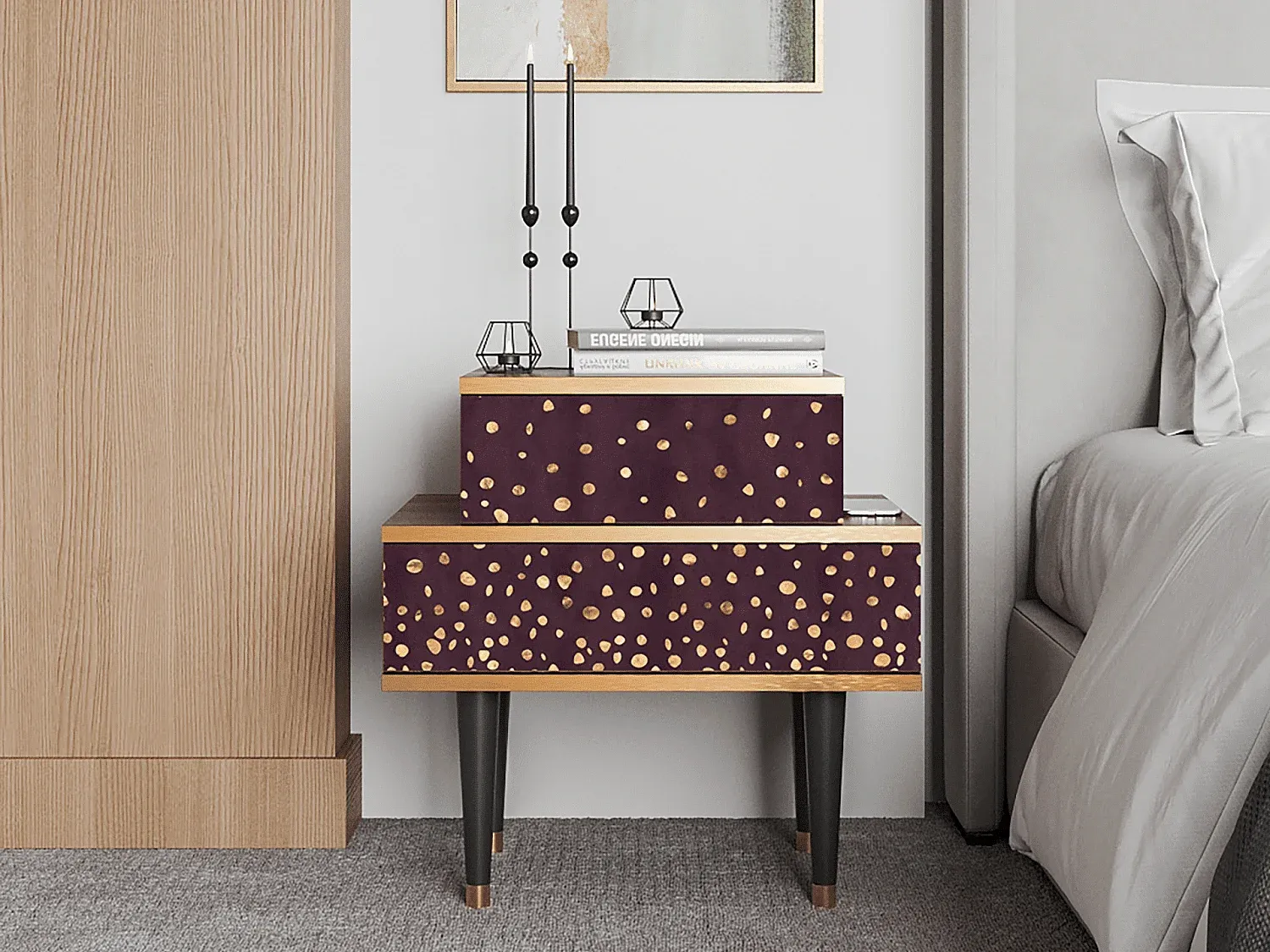 Schlafzimmer,Schlafzimmermöbel,Nachttisch-Decorvorae