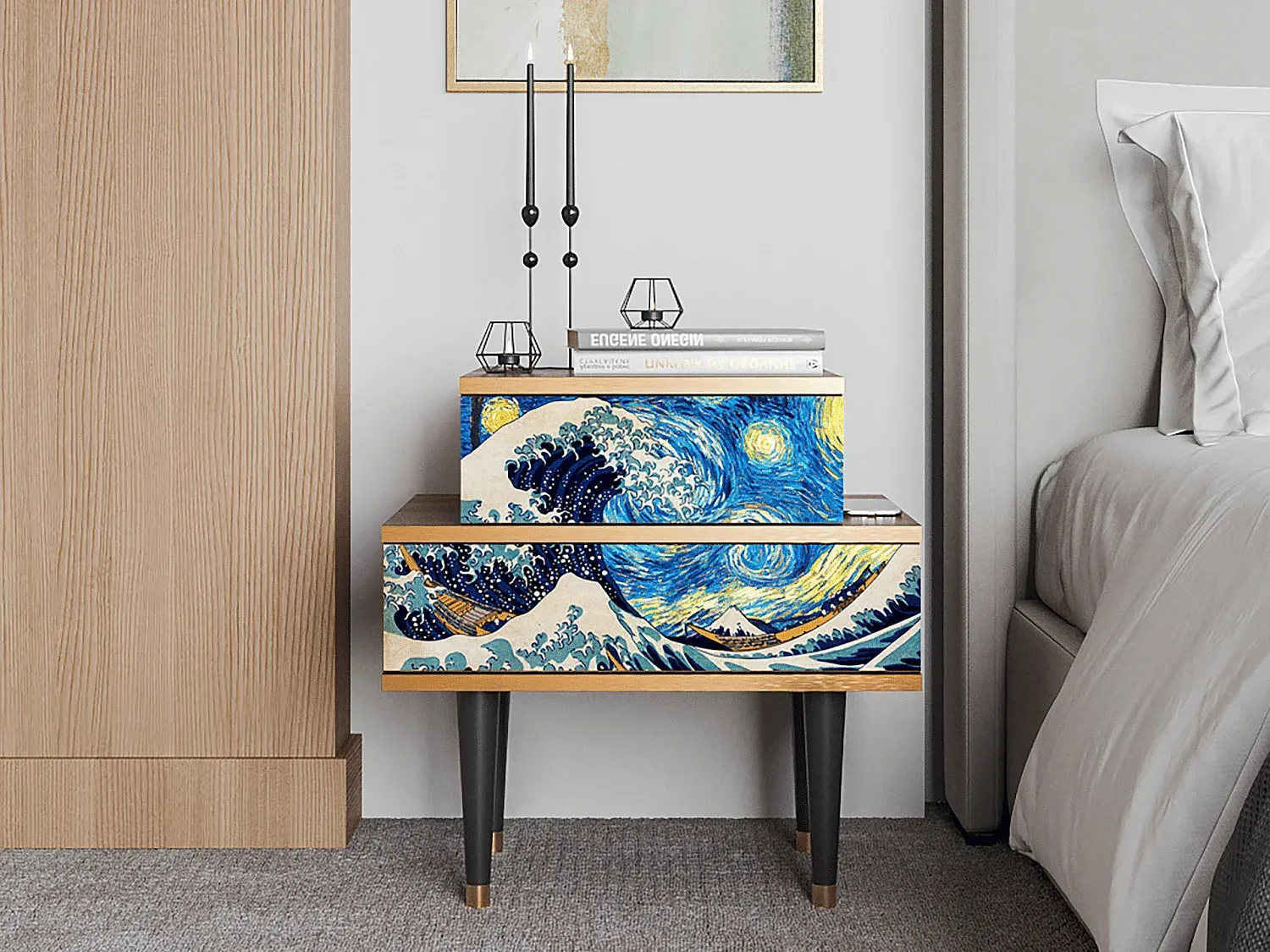 Schlafzimmer,Schlafzimmermöbel,Nachttisch-Decorvorae