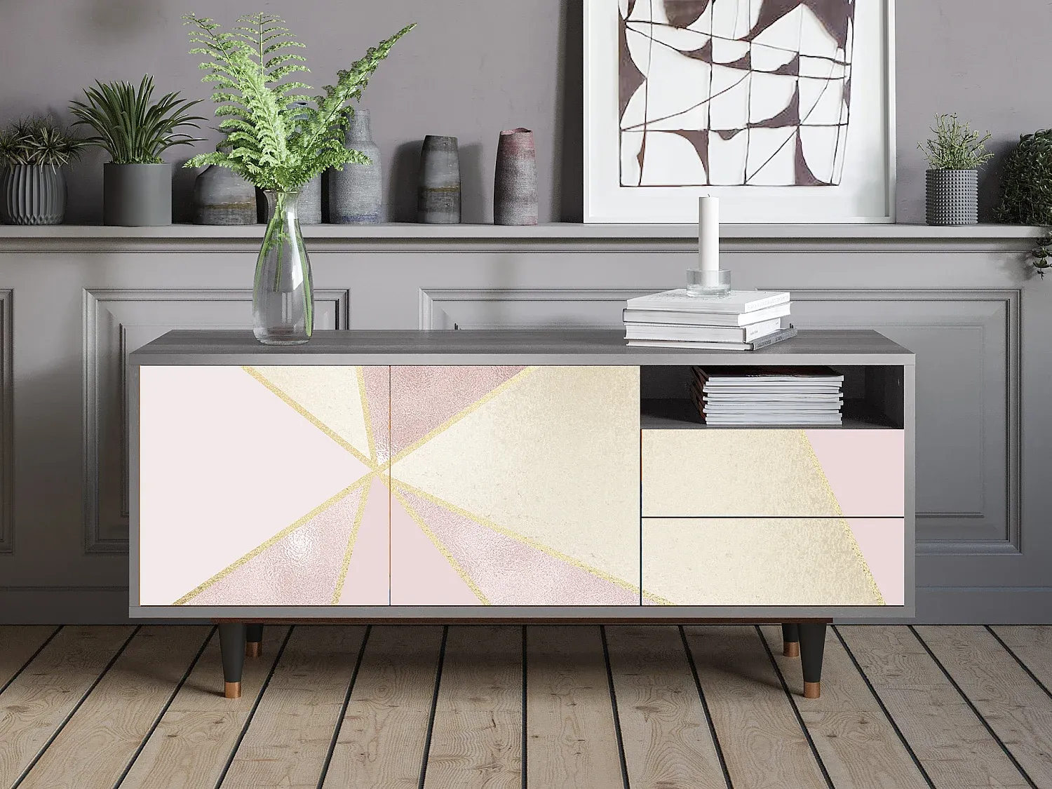 Wohnzimmer und Flur,Wohnzimmermöbel,TV-Board-Decorvorae