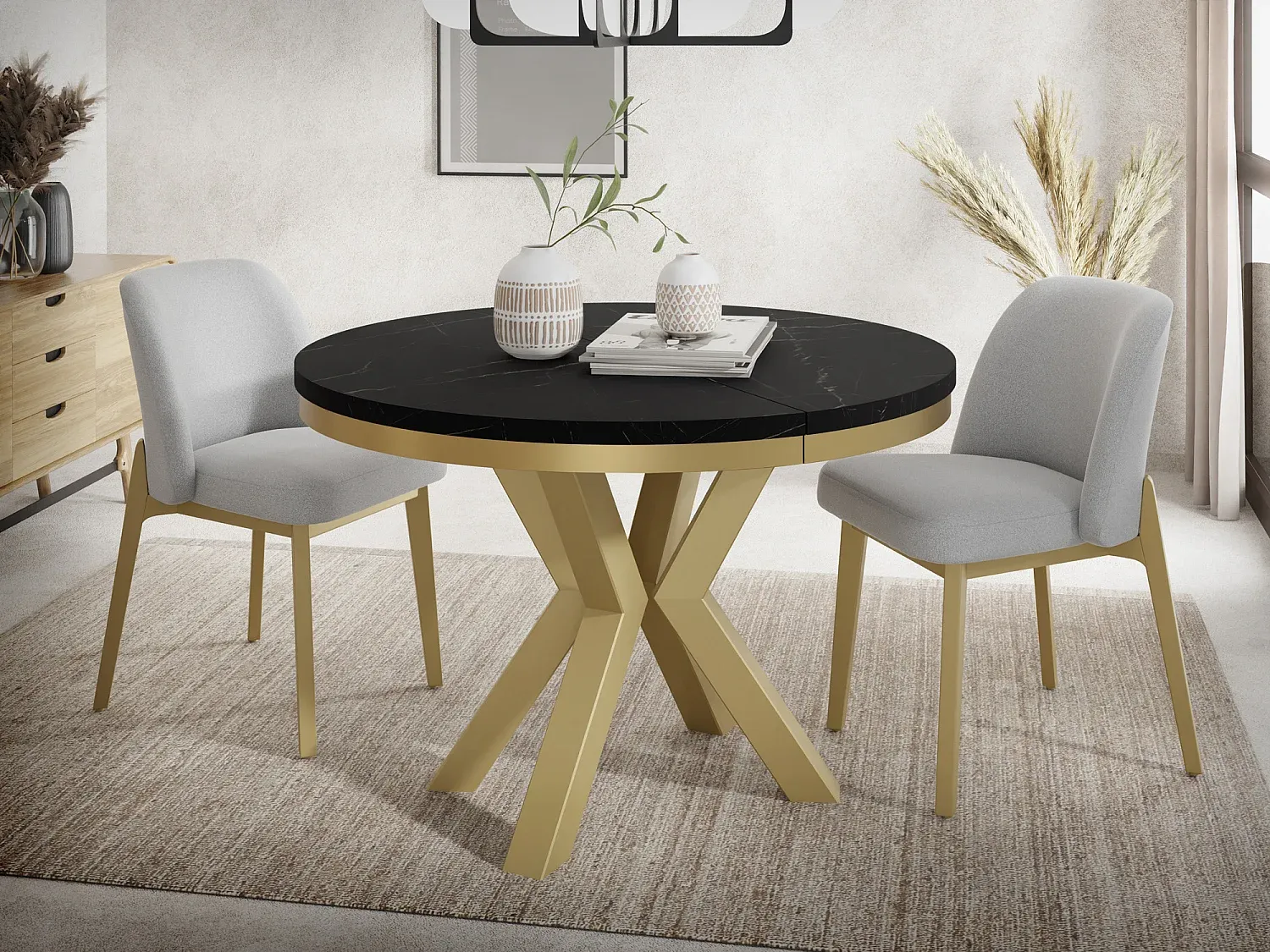 Esszimmer und Küche,Esszimmermöbel,Ausziehbarer Tisch-Decorvorae